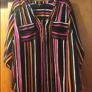 Torrid Harper Striped blouse